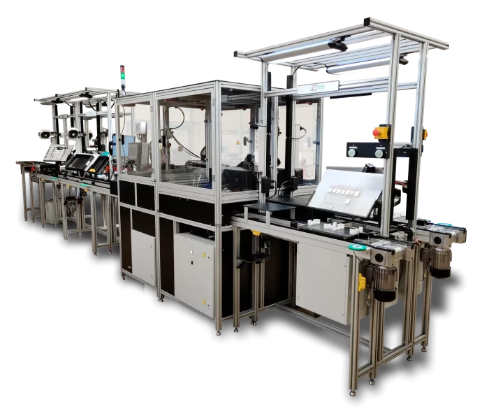 Ligne d'assemblage à palettes 45°